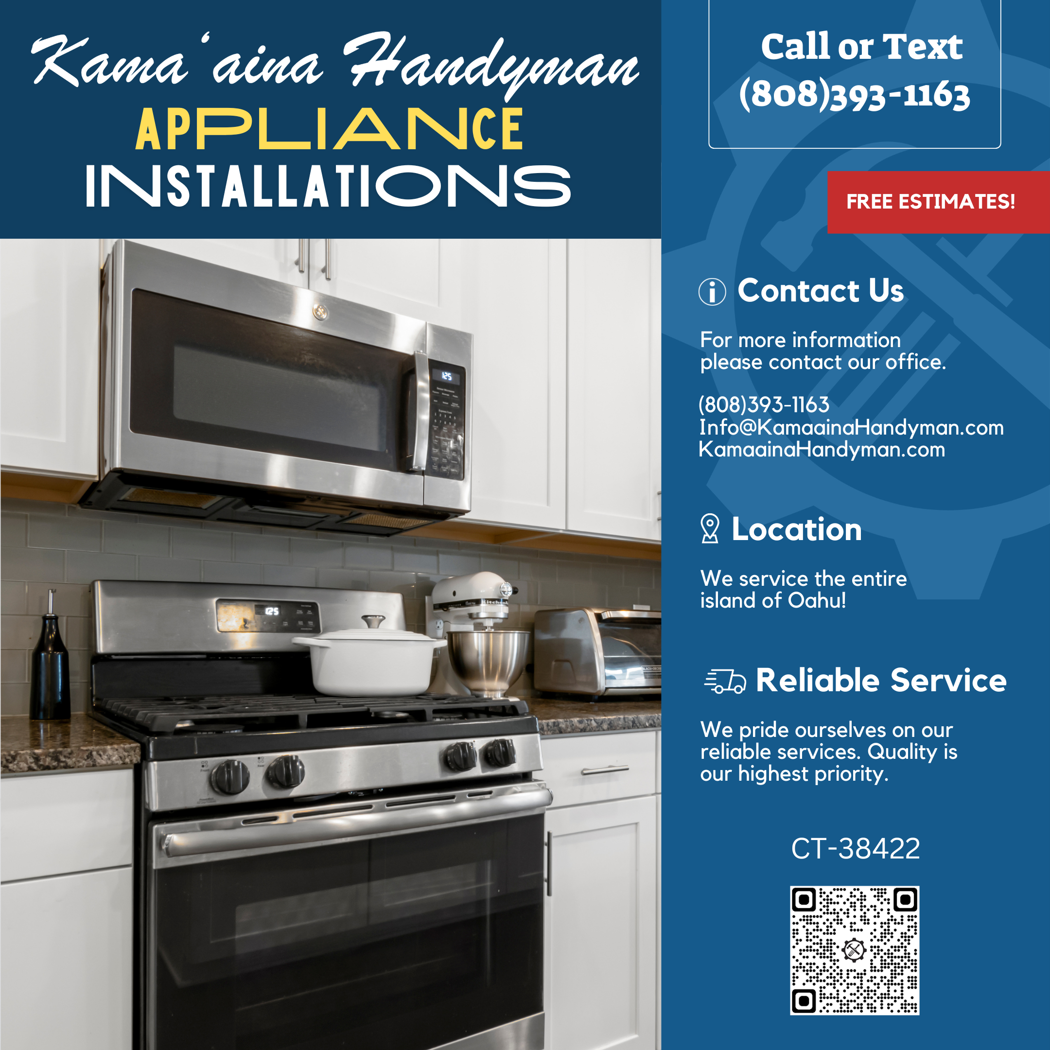 Install Your Appliances Today!